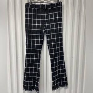 Derek Lam 10 Crosby Plaid Flare Pants